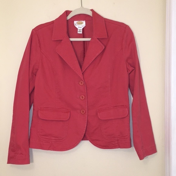 Talbots Jackets & Blazers - Talbots Petites Stretch Button Up Blazer 10P. Made of Cotton and Spandex